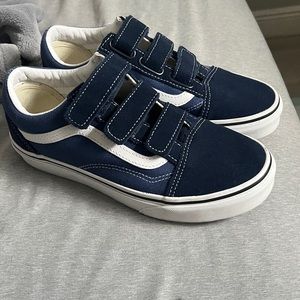 Blue Velcro vans